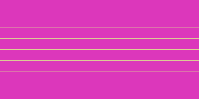 #dc37bb, #dbd393 horizontal lines, two pixels wide, forty-three pixels apart