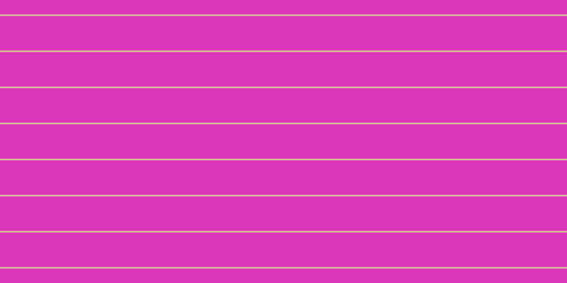 #dc37bb, #dbd393 horizontal lines, two pixels wide, forty-nine pixels apart