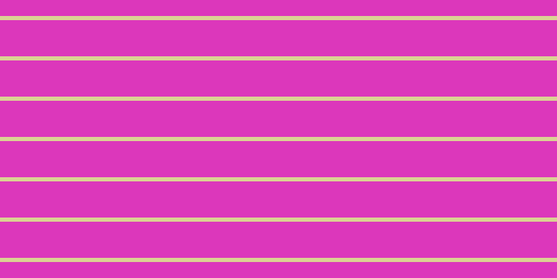 #dc37bb, #dbd393 horizontal lines, six pixels wide, fifty-two pixels apart