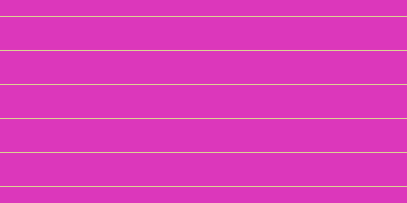 #dc37bb, #dbd393 horizontal lines, two pixels wide, sixty-five pixels apart