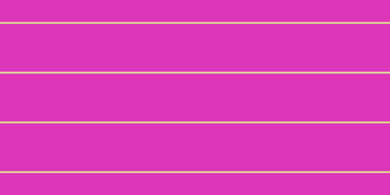 #dc37bb, #dbd393 horizontal lines, four pixels wide, ninety-eight pixels apart
