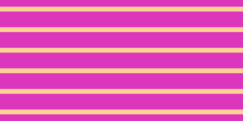 #dc37bb, #fcd393 horizontal lines, sixteen pixels wide, fifty-two pixels apart