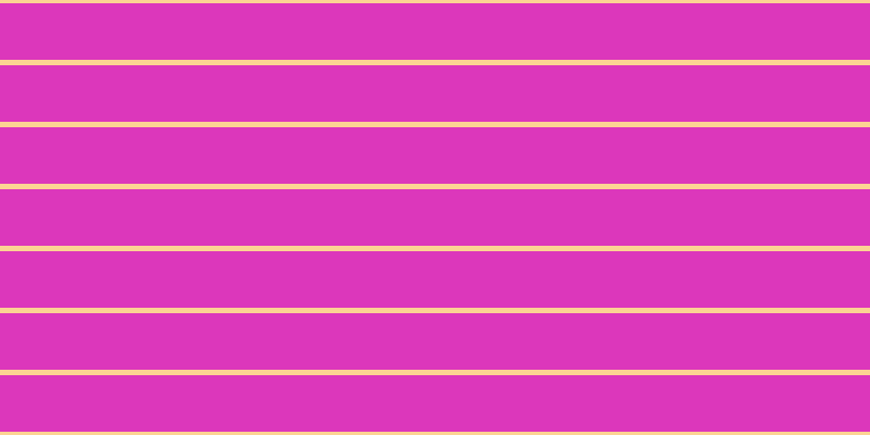 #dc37bb, #fcd393 horizontal lines, five pixels wide, fifty-two pixels apart