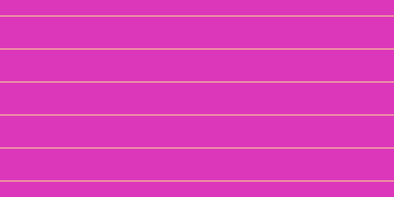 #dc37bb, #fcd393 horizontal lines, two pixels wide, sixty-five pixels apart