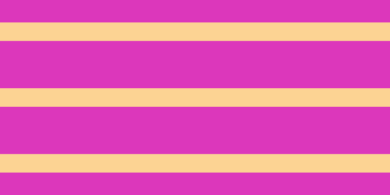 #dc37bb, #fcd393 horizontal lines, thirty-eight pixels wide, ninety-seven pixels apart