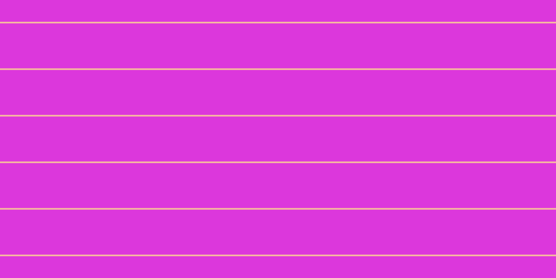 #dc37dc, #fcd393 horizontal lines, two pixels wide, sixty-five pixels apart