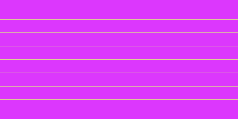 #dc37fd, #dbd393 horizontal lines, two pixels wide, forty-three pixels apart