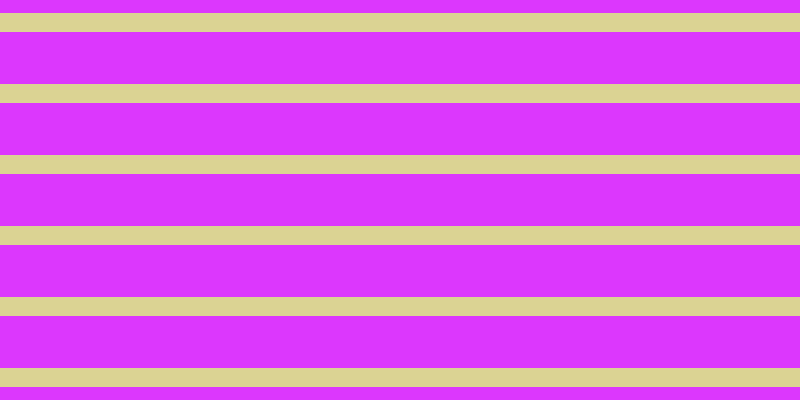 #dc37fd, #dbd393 horizontal lines, nineteen pixels wide, fifty-two pixels apart