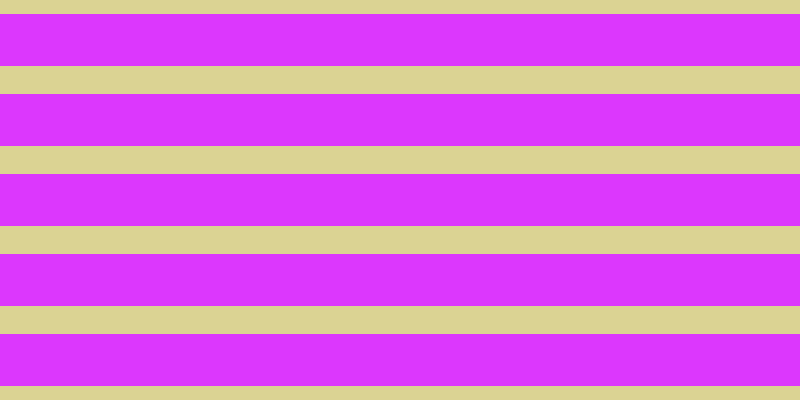 #dc37fd, #dbd393 horizontal lines, twenty-eight pixels wide, fifty-two pixels apart