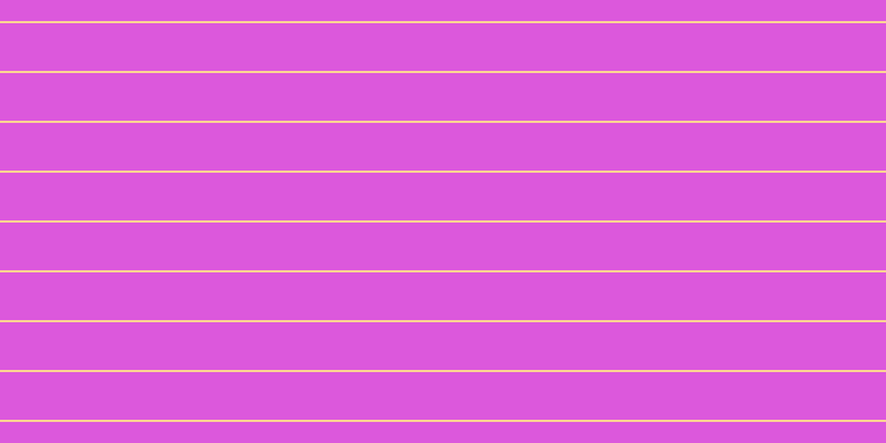 #dc58dc, #fcd393 horizontal lines, two pixels wide, forty-three pixels apart