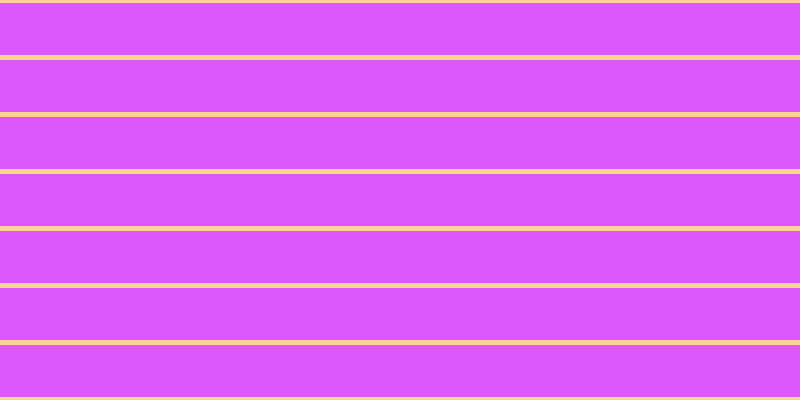 #dc58fd, #fcd393 horizontal lines, five pixels wide, fifty-two pixels apart