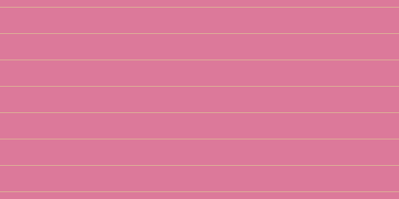 #dc799a, #dbd393 horizontal lines, one pixels wide, fifty-two pixels apart
