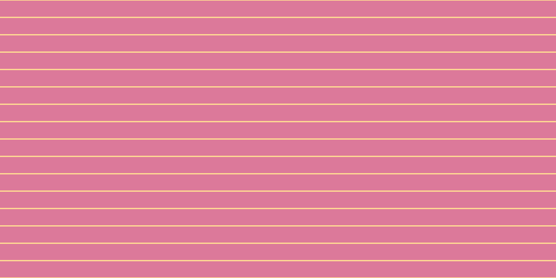 #dc799a, #fcd393 horizontal lines, two pixels wide, twenty-three pixels apart