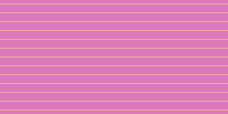#dc79bb, #fcd393 horizontal lines, two pixels wide, twenty-nine pixels apart