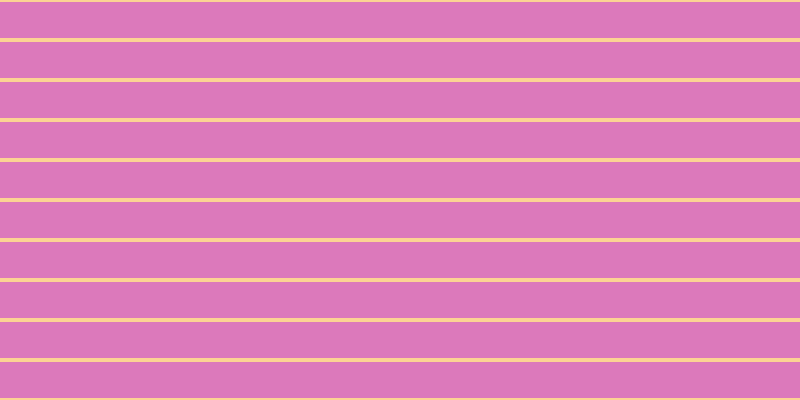 #dc79bb, #fcd393 horizontal lines, four pixels wide, thirty-six pixels apart