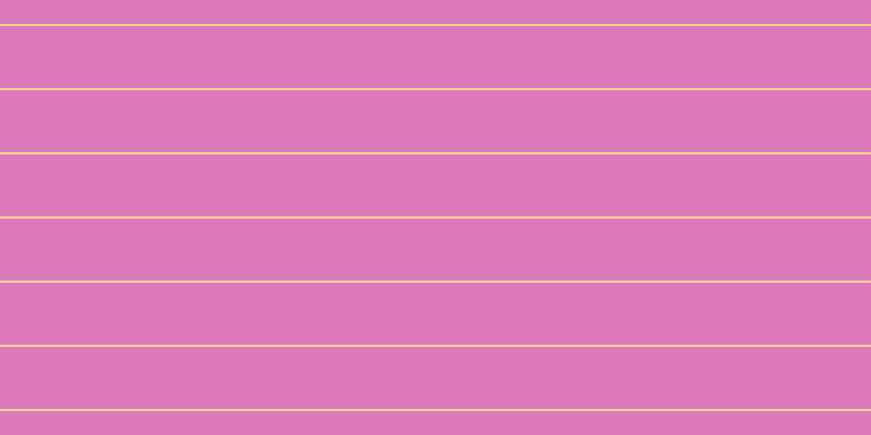 #dc79bb, #fcd393 horizontal lines, two pixels wide, fifty-seven pixels apart