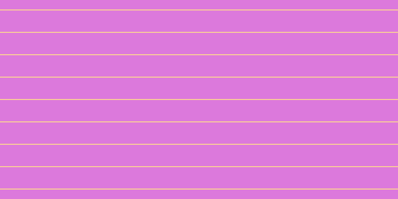 #dc79dc, #fcd393 horizontal lines, two pixels wide, forty-three pixels apart
