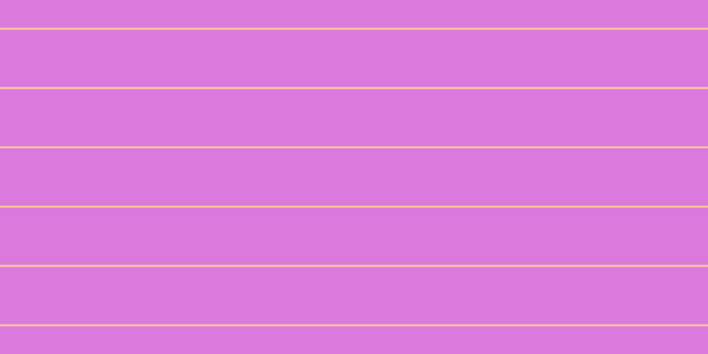 #dc79dc, #fcd393 horizontal lines, two pixels wide, sixty-five pixels apart