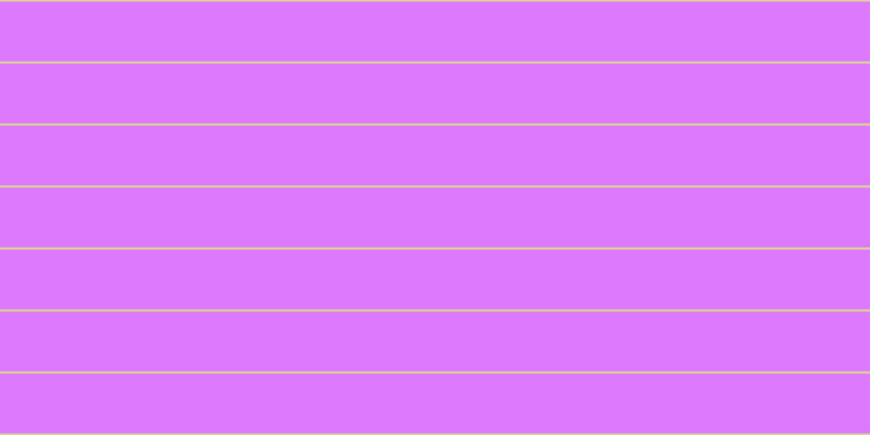 #dc79fd, #dbd393 horizontal lines, two pixels wide, fifty-five pixels apart