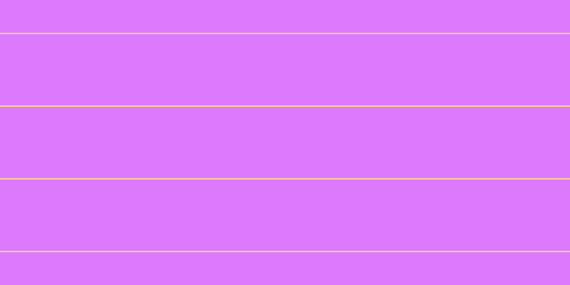 #dc79fd, #fcd393 horizontal lines, two pixels wide, one hundred pixels apart
