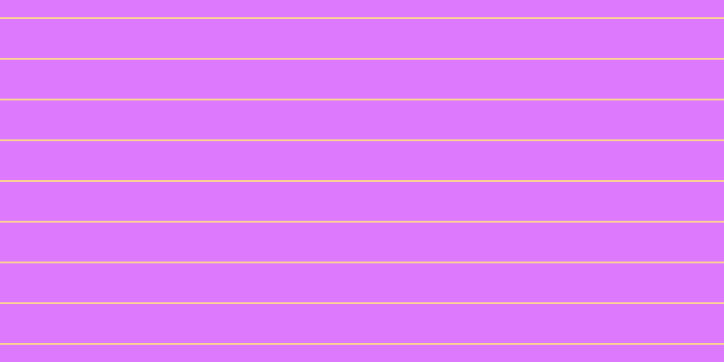 #dc79fd, #fcd393 horizontal lines, two pixels wide, forty-three pixels apart