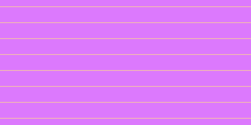 #dc79fd, #fcd393 horizontal lines, two pixels wide, forty-nine pixels apart