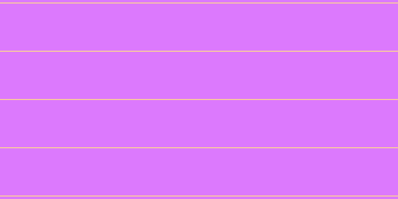 #dc79fd, #fcd393 horizontal lines, two pixels wide, ninety-five pixels apart