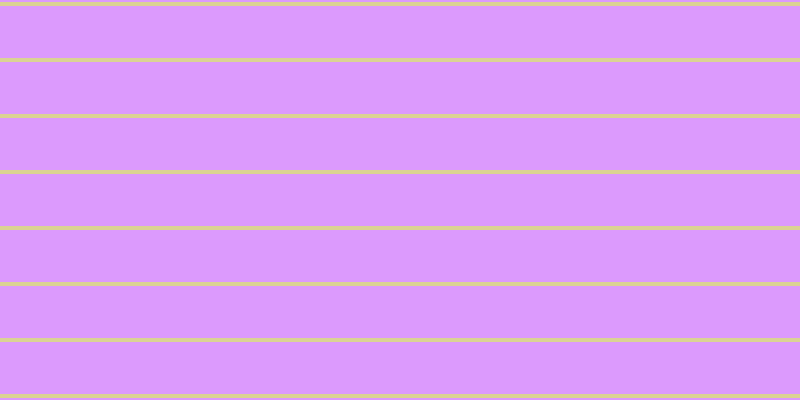 #dc9afd, #dbd393 horizontal lines, four pixels wide, fifty-two pixels apart