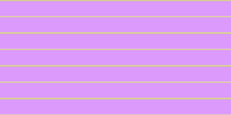#dc9afd, #dbd393 horizontal lines, five pixels wide, fifty-two pixels apart