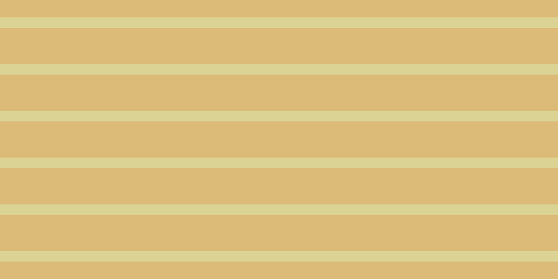 #dcbb79, #dbd393 horizontal lines, fifteen pixels wide, fifty-two pixels apart