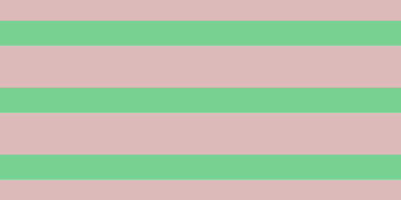 #dcbbbb, #78d393 horizontal lines, fifty pixels wide, eighty-four pixels apart