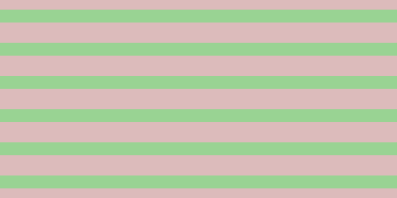 #dcbbbb, #99d393 horizontal lines, twenty-six pixels wide, forty-one pixels apart