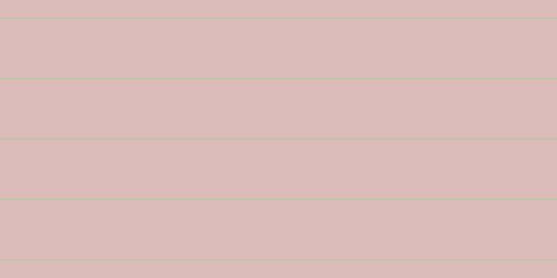 #dcbbbb, #99d393 horizontal lines, one pixels wide, eighty-six pixels apart