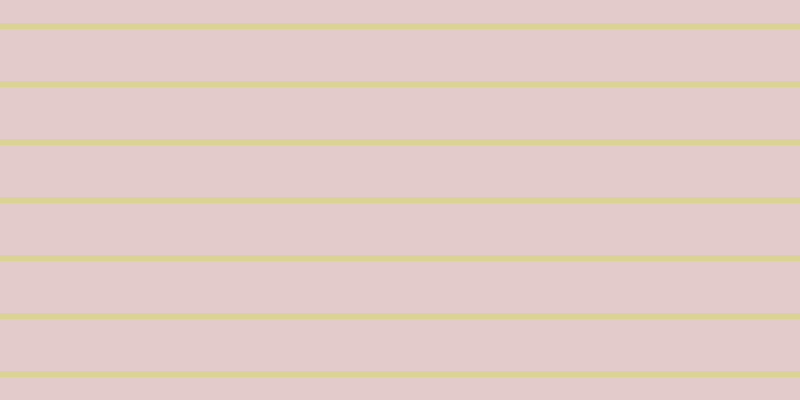 #dcbbbb (75%), #dbd393 horizontal lines, six pixels wide, fifty-two pixels apart