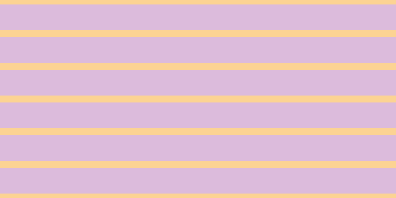 #dcbbdc, #fcd393 horizontal lines, fourteen pixels wide, fifty-two pixels apart