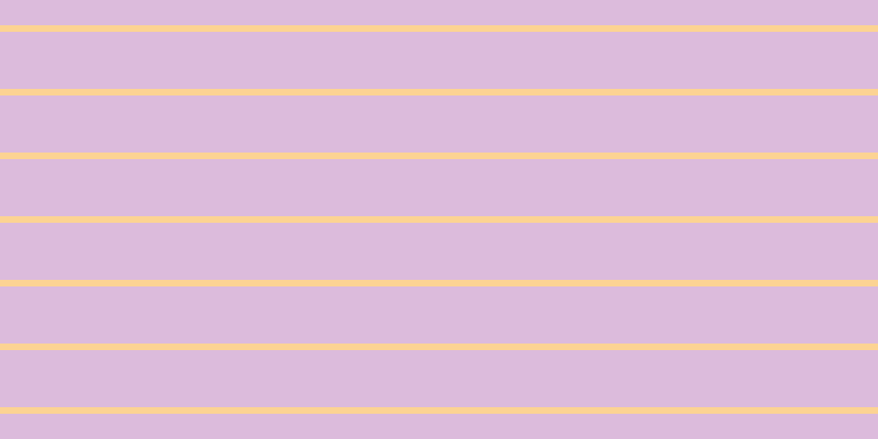 #dcbbdc, #fcd393 horizontal lines, six pixels wide, fifty-two pixels apart