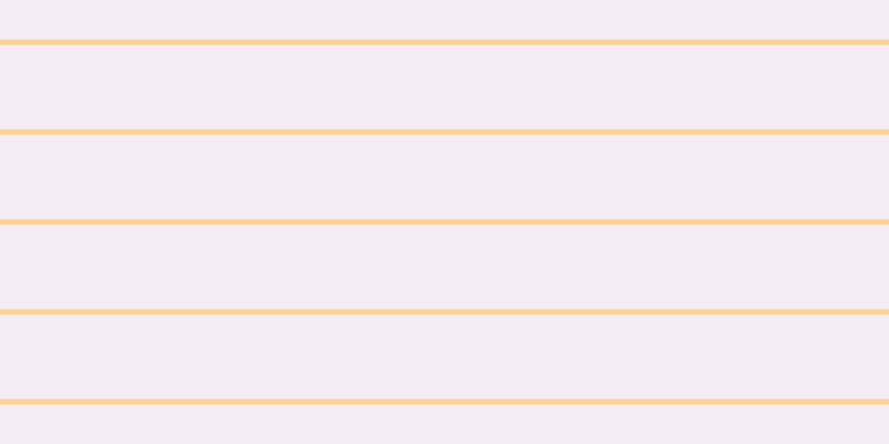 #dcbbdc (25%), #fcd393 horizontal lines, five pixels wide, seventy-six pixels apart