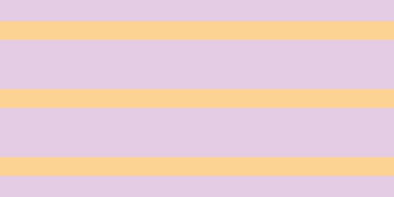 #dcbbdc (75%), #fcd393 horizontal lines, thirty-eight pixels wide, one hundred pixels apart