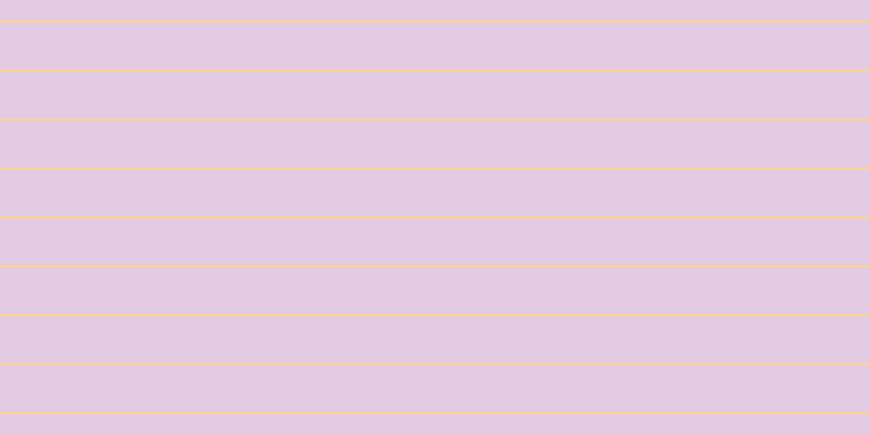 #dcbbdc (75%), #fcd393 horizontal lines, two pixels wide, forty-three pixels apart