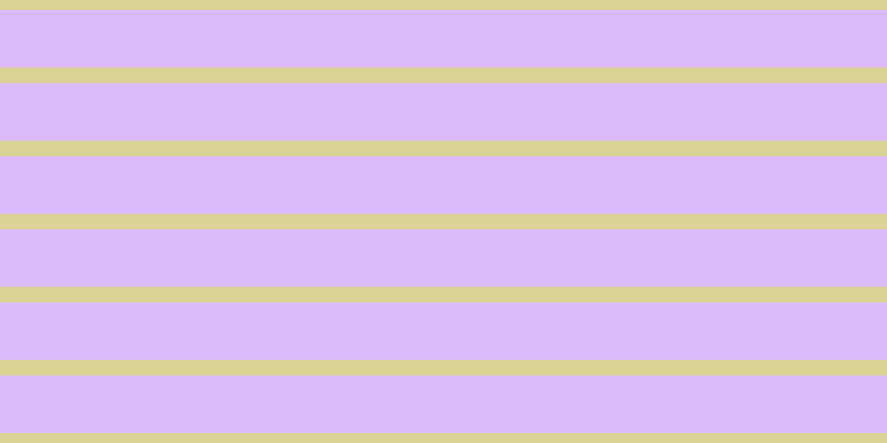 #dcbbfd, #dbd393 horizontal lines, fourteen pixels wide, fifty-two pixels apart