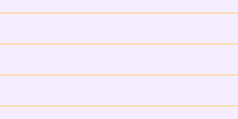 #dcbbfd (25%), #fcd393 horizontal lines, four pixels wide, one hundred pixels apart