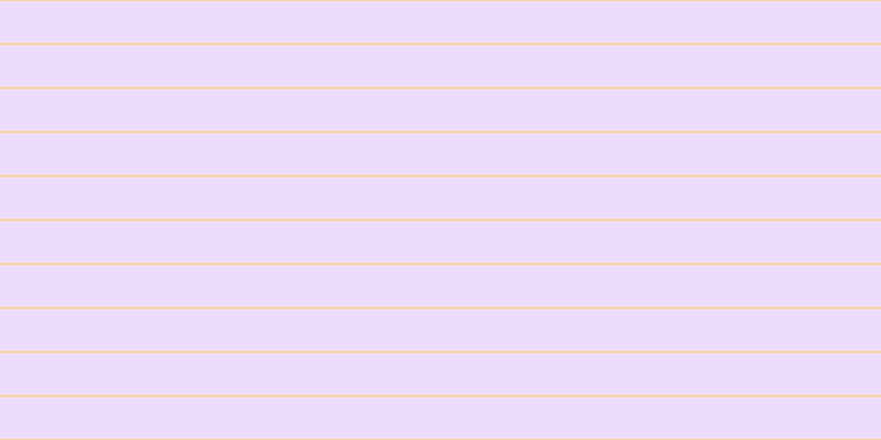 #dcbbfd (50%), #fcd393 horizontal lines, two pixels wide, thirty-eight pixels apart