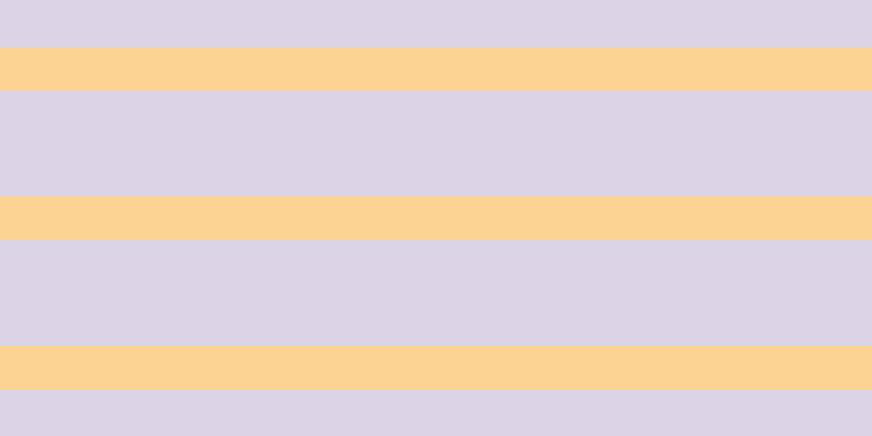 #dcd4e6, #fcd393 horizontal lines, forty pixels wide, ninety-seven pixels apart