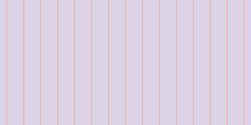 #dcd4e6, #eba393 vertical lines, two pixels wide, fifty-two pixels apart