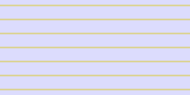 #dcdcfd, #dbd393 horizontal lines, seven pixels wide, fifty-two pixels apart