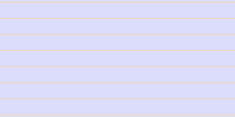 #dcdcfd, #fcd393 horizontal lines, two pixels wide, fifty-three pixels apart