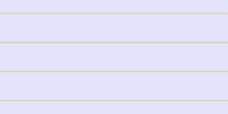 #dcdcfd (75%), #dbd393 horizontal lines, four pixels wide, ninety-eight pixels apart