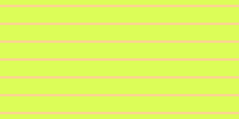#dcfd58, #fcd393 horizontal lines, eight pixels wide, fifty-two pixels apart