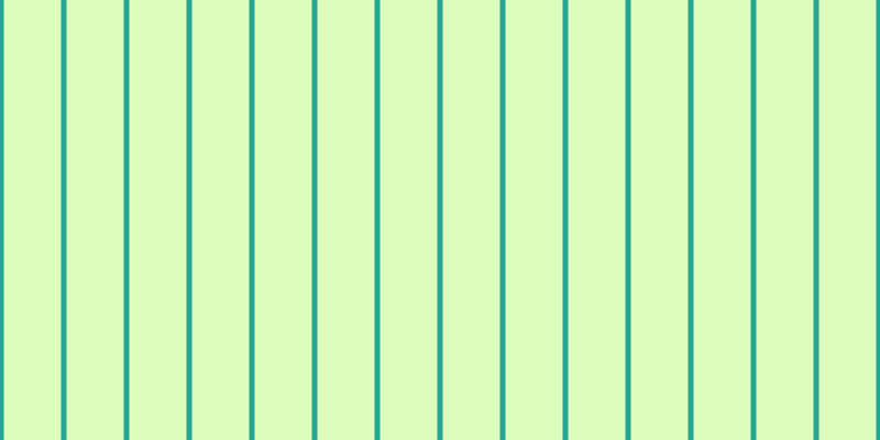 #dcfdbb, #25a393 vertical lines, five pixels wide, fifty-two pixels apart