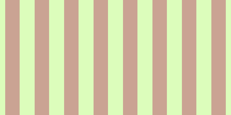 #dcfdbb, #caa393 vertical lines, fifty pixels wide, fifty-two pixels apart